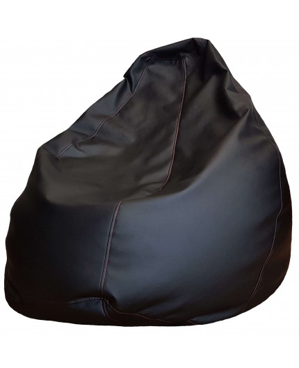 Sēžammaiss no mākslīgās ādas XXL (350L) - Melns